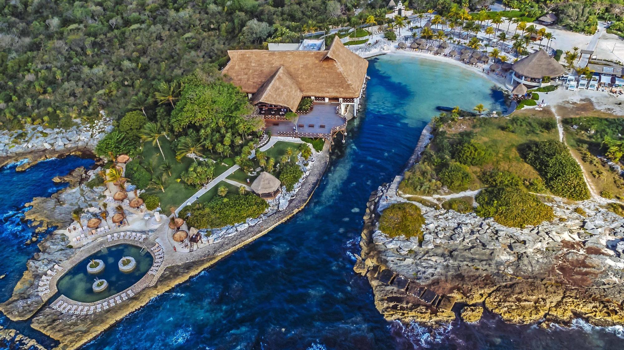 Hotel Occidental At Xcaret Destination Playa del Carmen Exteriér fotografie Aerial view of the lazy river